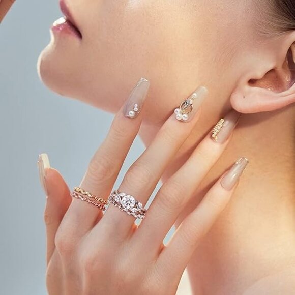 Willow Moissanite 1.2ct D Color VVS1 Clarity Lab Created Ring - Gold - Picture 2 of 4